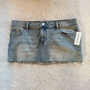 PacSun Light Blue Denim Mini Skirt
